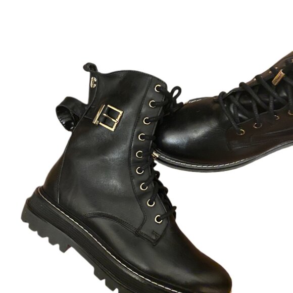 Brand Carvela Boot Sz.40..MADE IN INDIA Blk.Leather - Picture 2 of 13